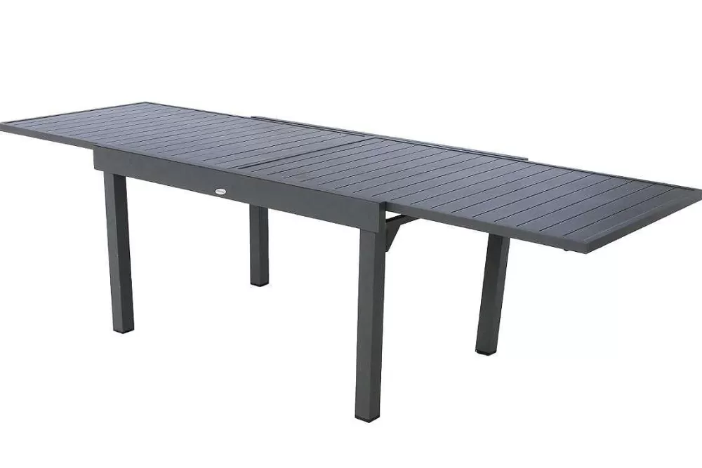 Hespéride Tables De Jardin>Table Piazza Extensible Aluminium Graphite 10 Places