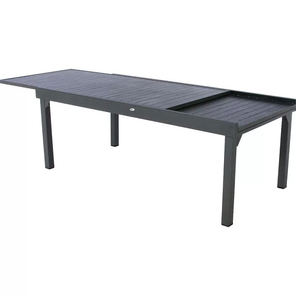 Hespéride Tables De Jardin>Table Piazza Extensible Aluminium Graphite 12 Places