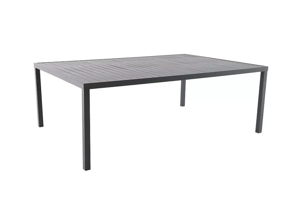 Hespéride Tables De Jardin>Table Piazza Fixe Rectangle Aluminium Graphite 8 Places