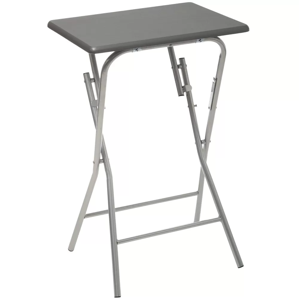 Five Tables Pliantes>Table Pliante 48X38Cm Gris H.64Cm