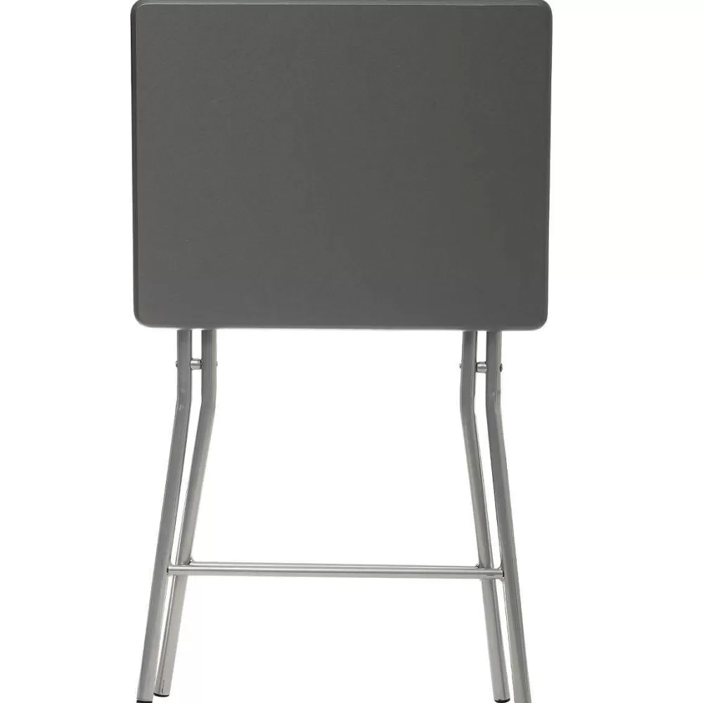 Five Tables Pliantes>Table Pliante 48X38Cm Gris H.64Cm