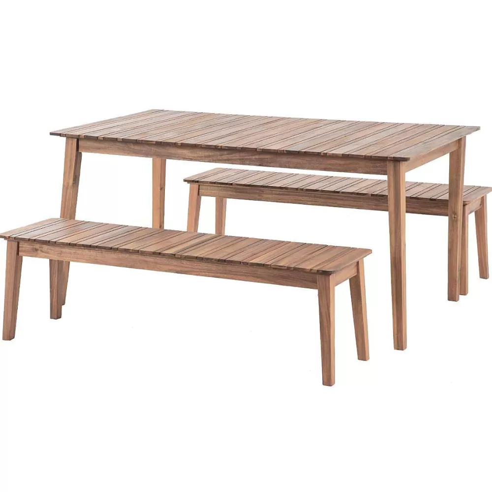 Hespéride Tables De Jardin>Table Tiwi Fixe Acacia 6 Places