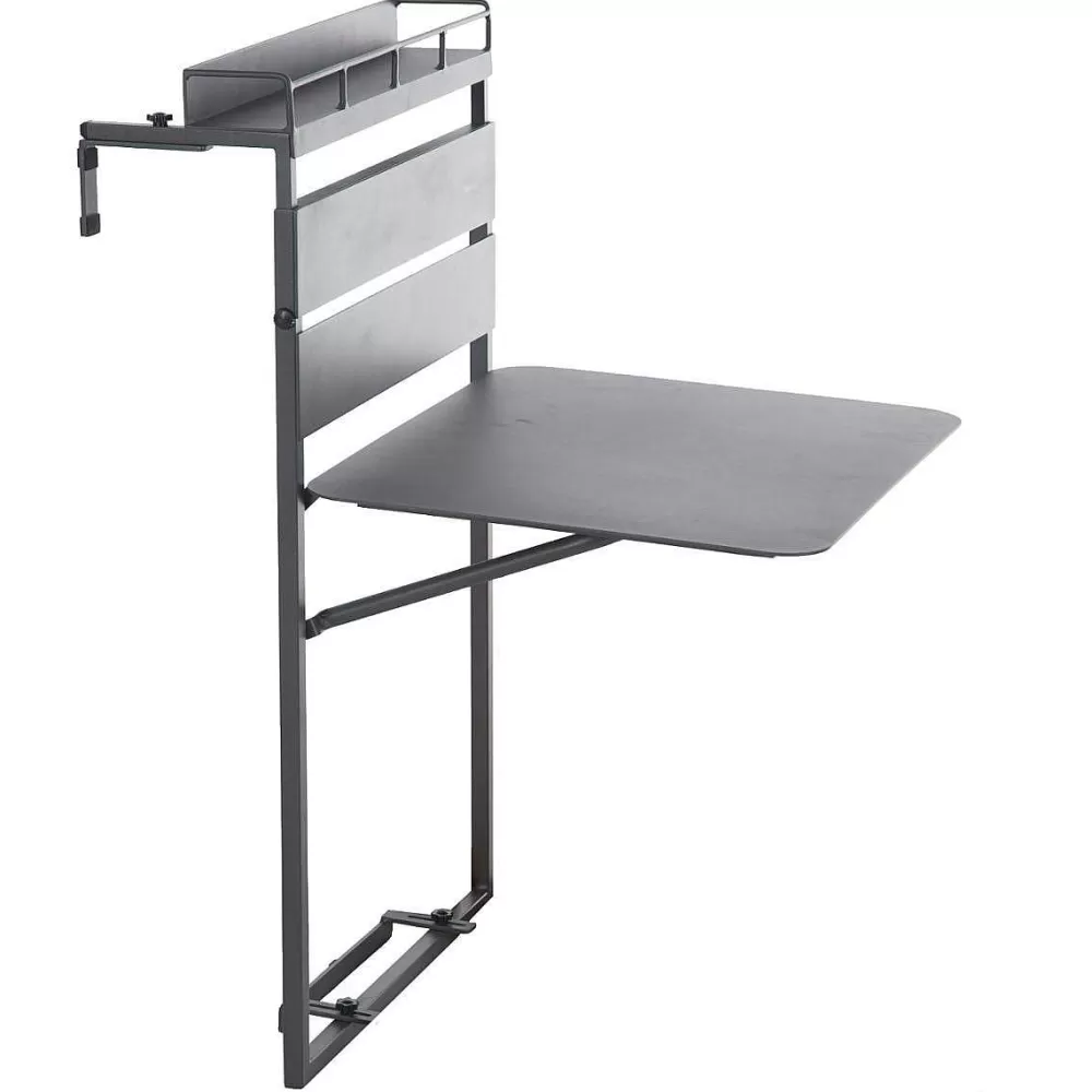 Hespéride Tables De Jardin>Tablette Fira Aluminium Pliante Graphite 2 Places