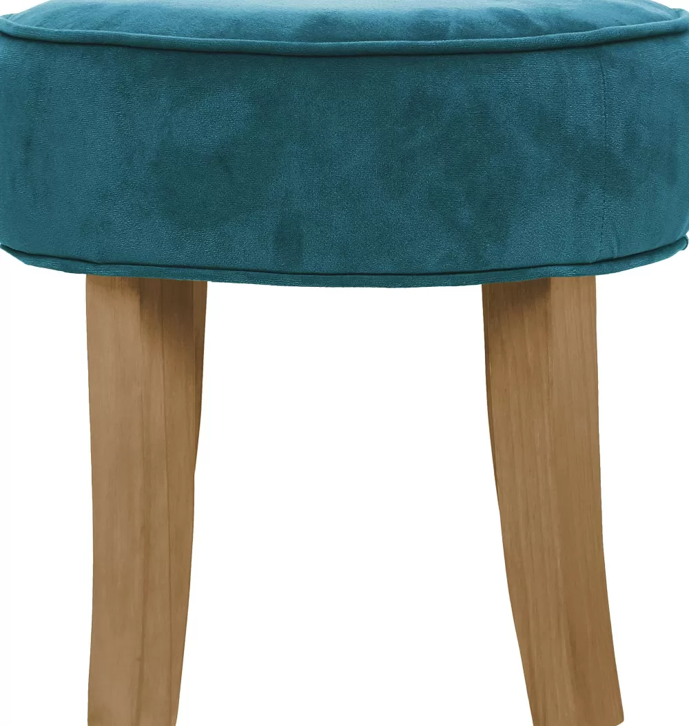 Atmosphera Tabourets>Tabouret Velours Duck Adriel