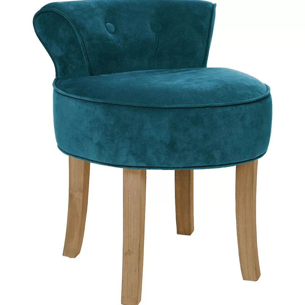 Atmosphera Tabourets>Tabouret Velours Duck Firmin