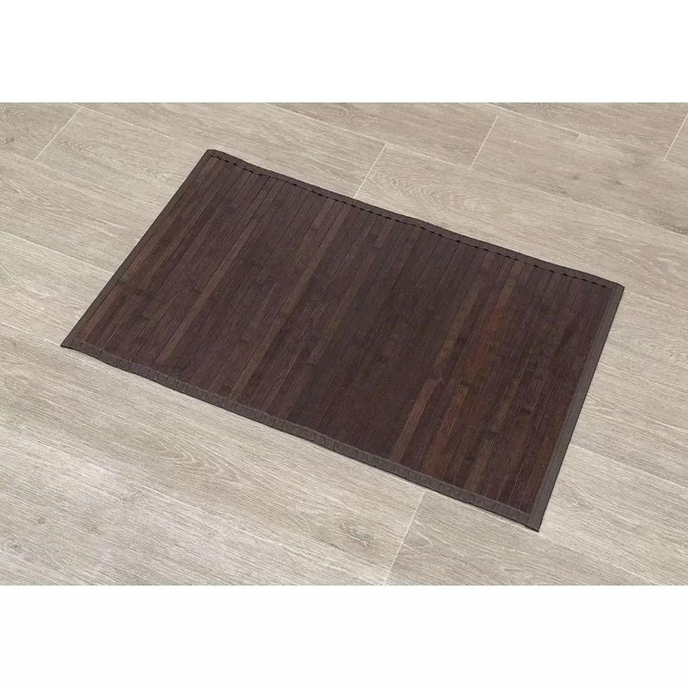 Tapis De Salle De Bain Et Wc | * Tapis Bambou 50X80Cm Marron