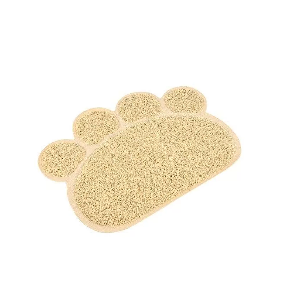 Repas Et Accessoires | * Tapis De Litiere Forme Patte D.40X30Cm Naturel