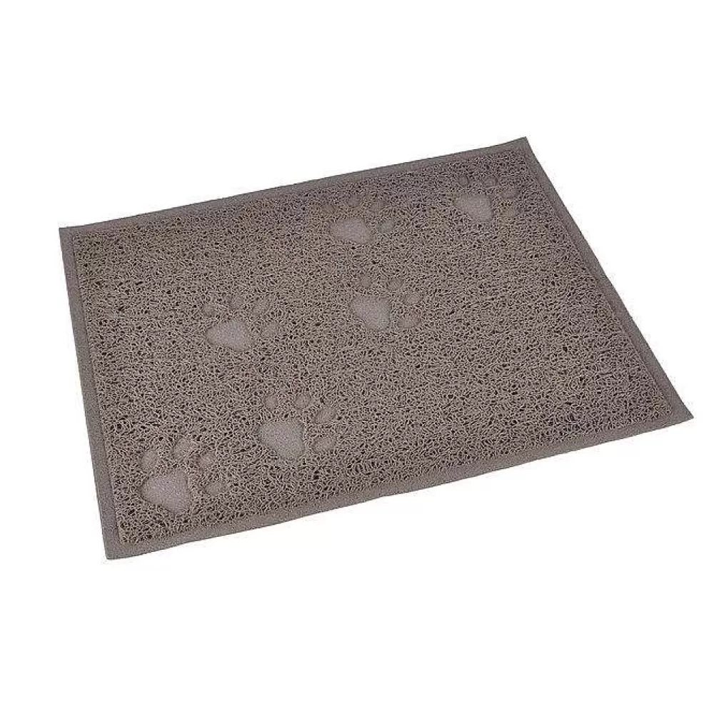 Repas Et Accessoires | * Tapis Rectangle Motif Pattes 40X30Cm Taupe