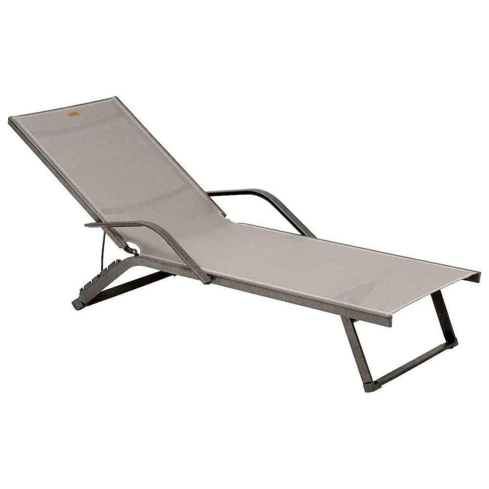 * Chaise Longue Et Transat De Jardin>Transat Bayamo Noisette Praline