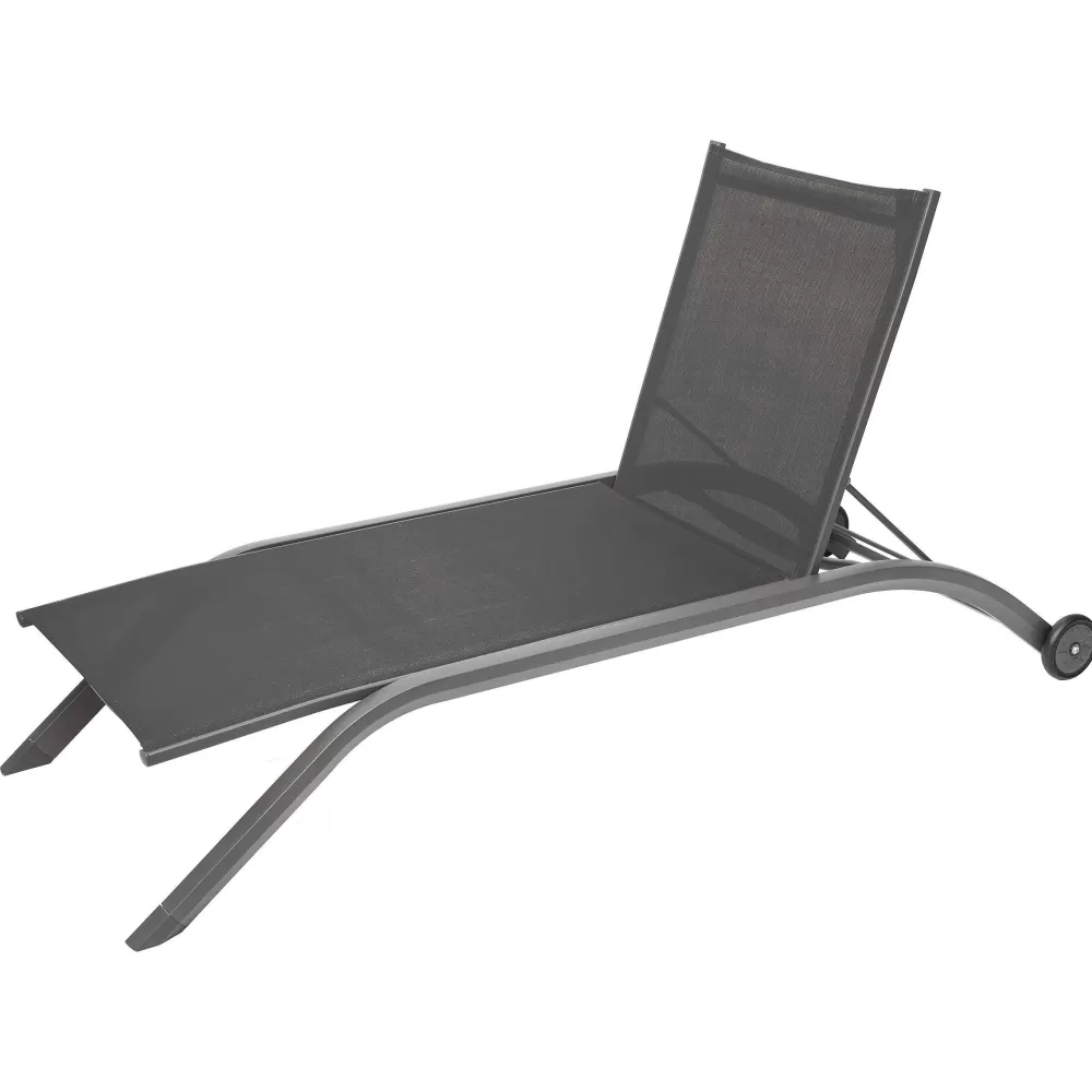 * Chaise Longue Et Transat De Jardin>Transat Milenio Anthracite Graphite