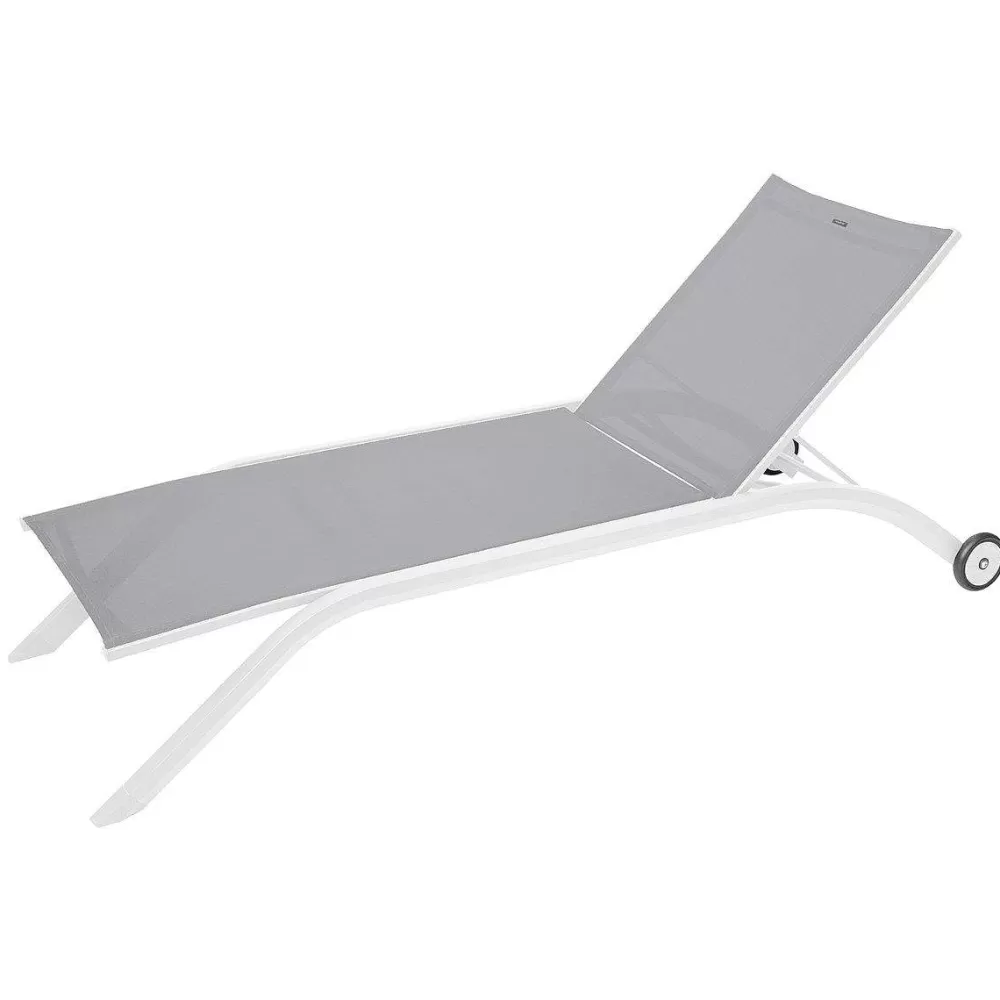 * Chaise Longue Et Transat De Jardin>Transat Milenio Galet Blanc