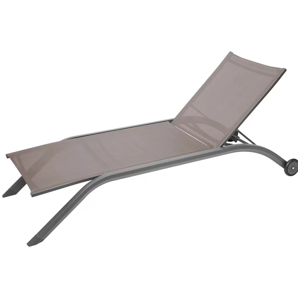 * Chaise Longue Et Transat De Jardin>Transat Milenio Noisette Tonka