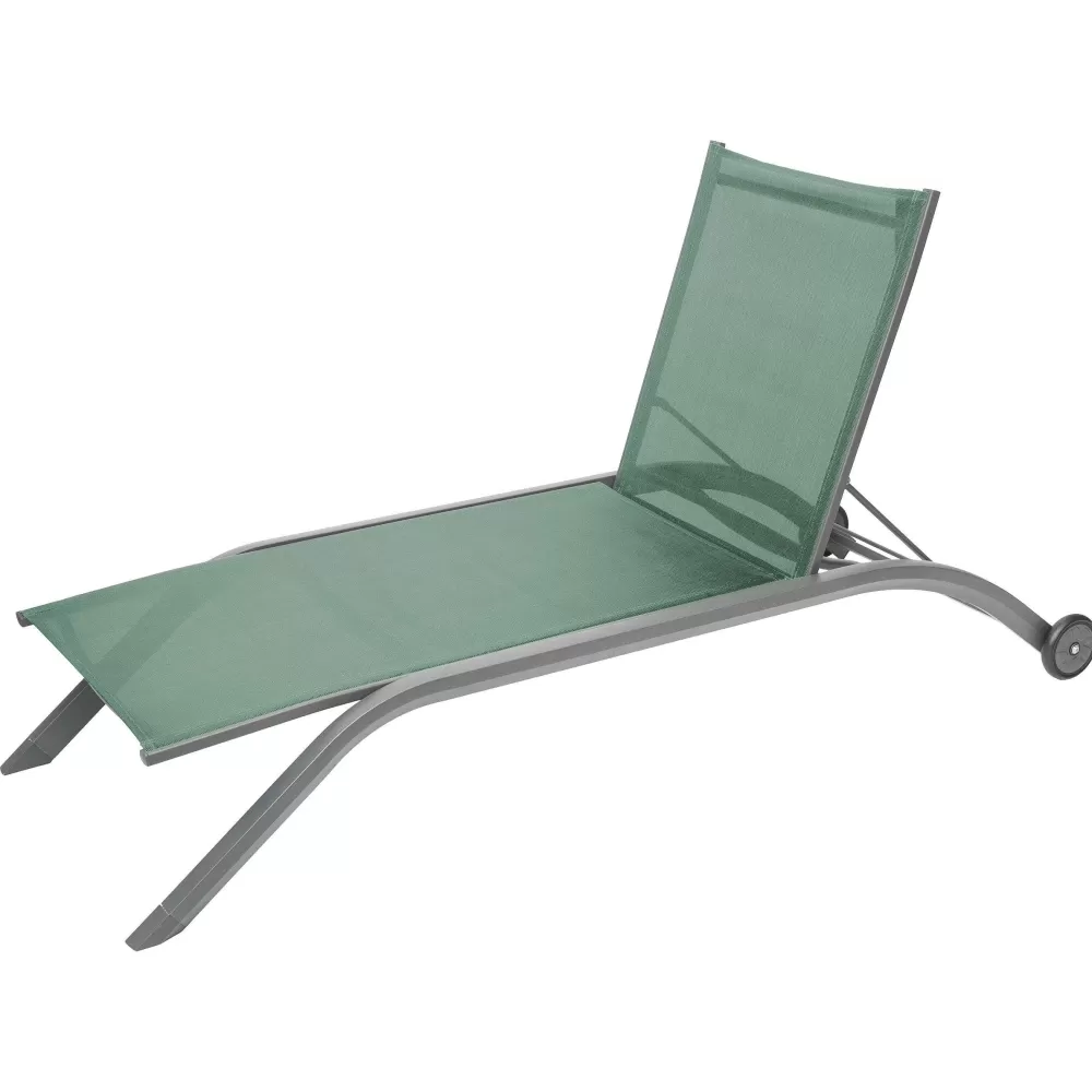 * Chaise Longue Et Transat De Jardin>Transat Milenio Olive Graphite