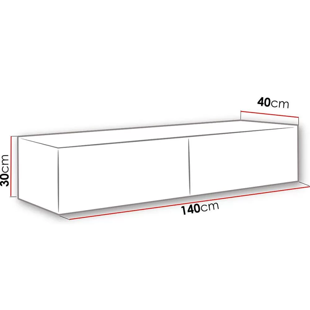 * Meubles Tv>Vigo Meuble Tv Suspendu Blanc